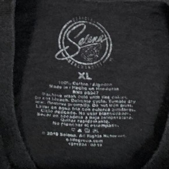 Selena Vintage Men T Shirt Quintanilla Official Merchandise Graphic Black XL Pop - Picture 4 of 6